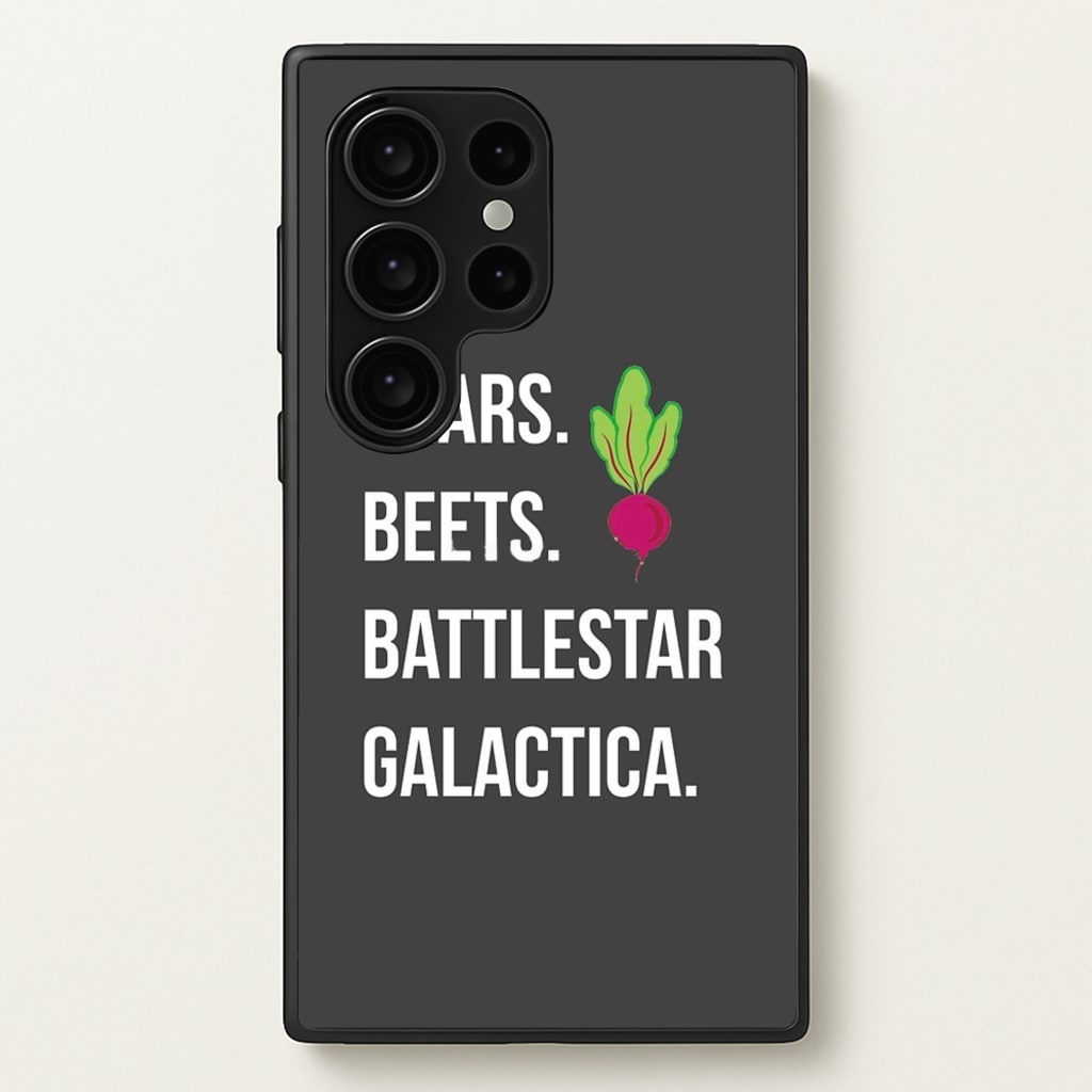 Bears. Beets. Battlestar Galactica Illustration - The Office Phone Case for Galaxy S24 Ultra
