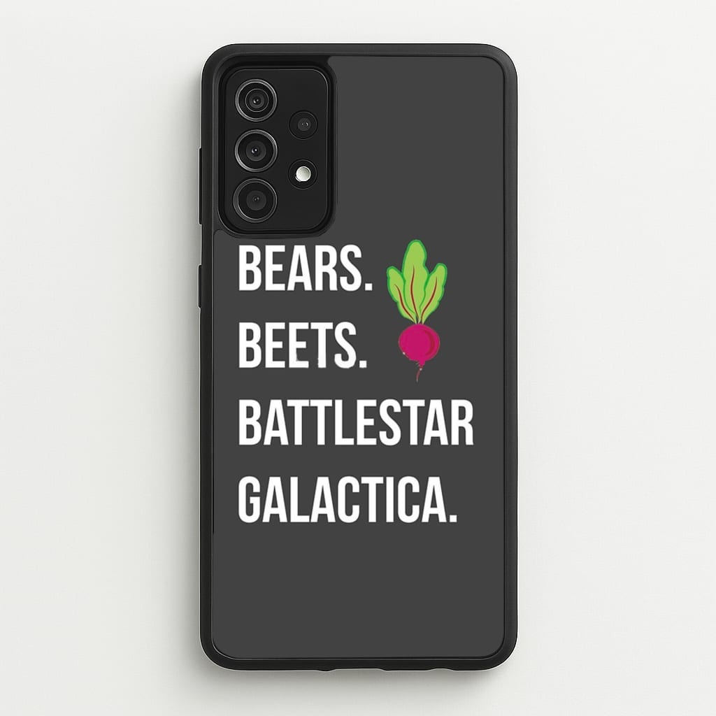Bears. Beets. Battlestar Galactica Illustration - The Office Phone Case for Galaxy A52 / A52s