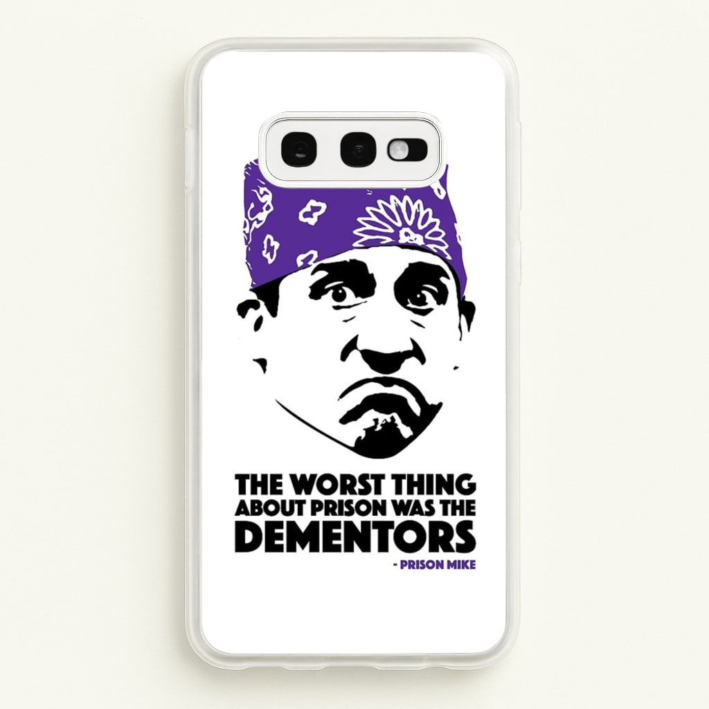 Prison Mike vs The Dementors - The Office Phone Case for Galaxy S10e