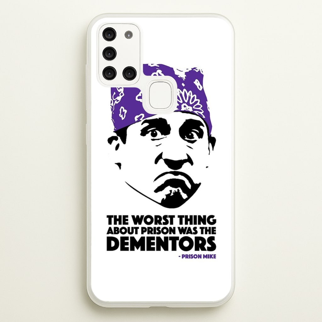 Prison Mike vs The Dementors - The Office Phone Case for Galaxy A21s