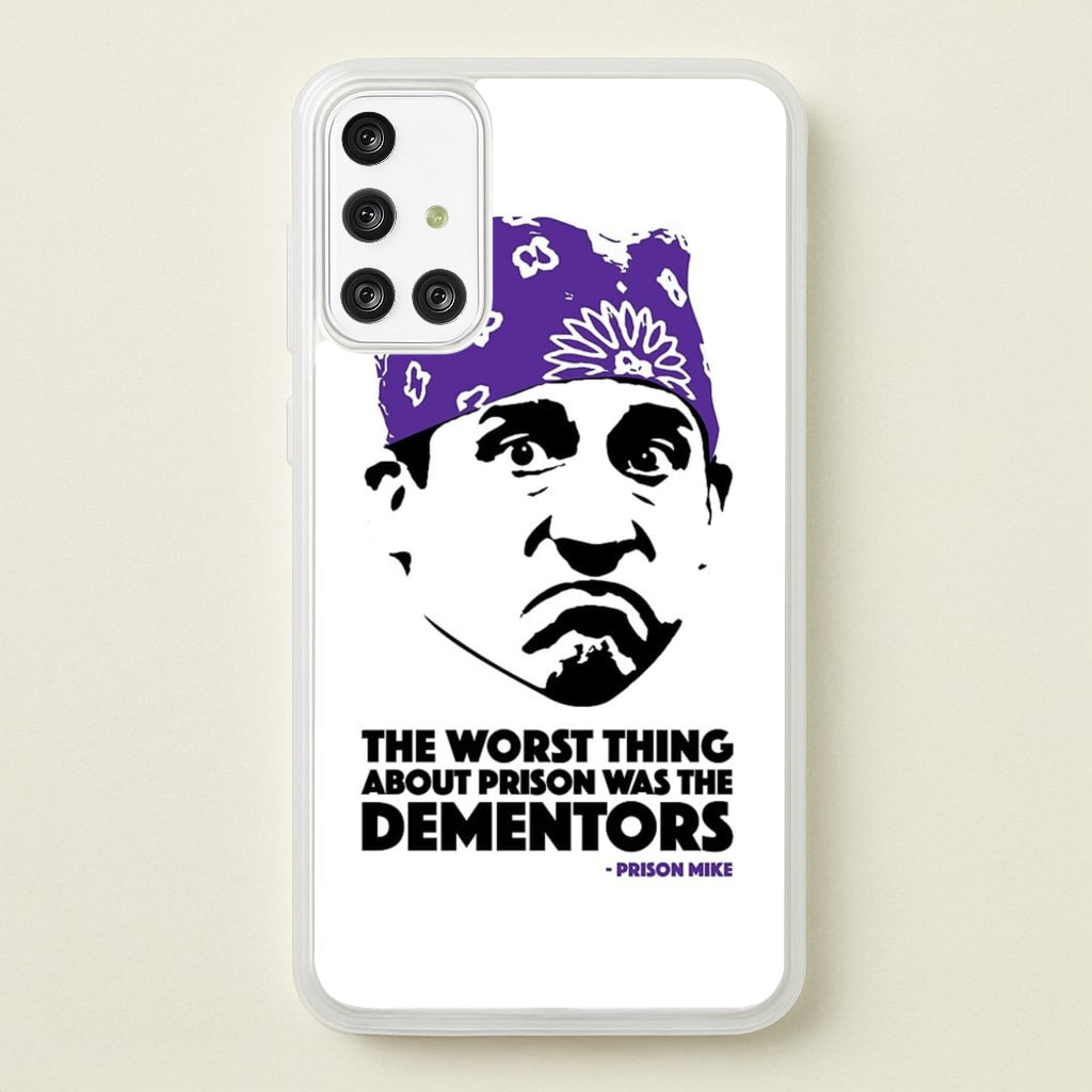 Prison Mike vs The Dementors - The Office Phone Case for Galaxy A71