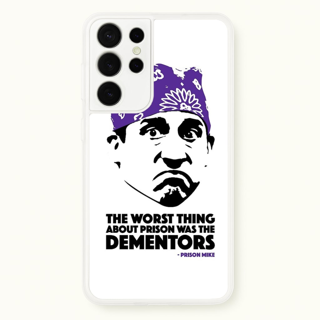 Prison Mike vs The Dementors - The Office Phone Case for Galaxy S21 Ultra
