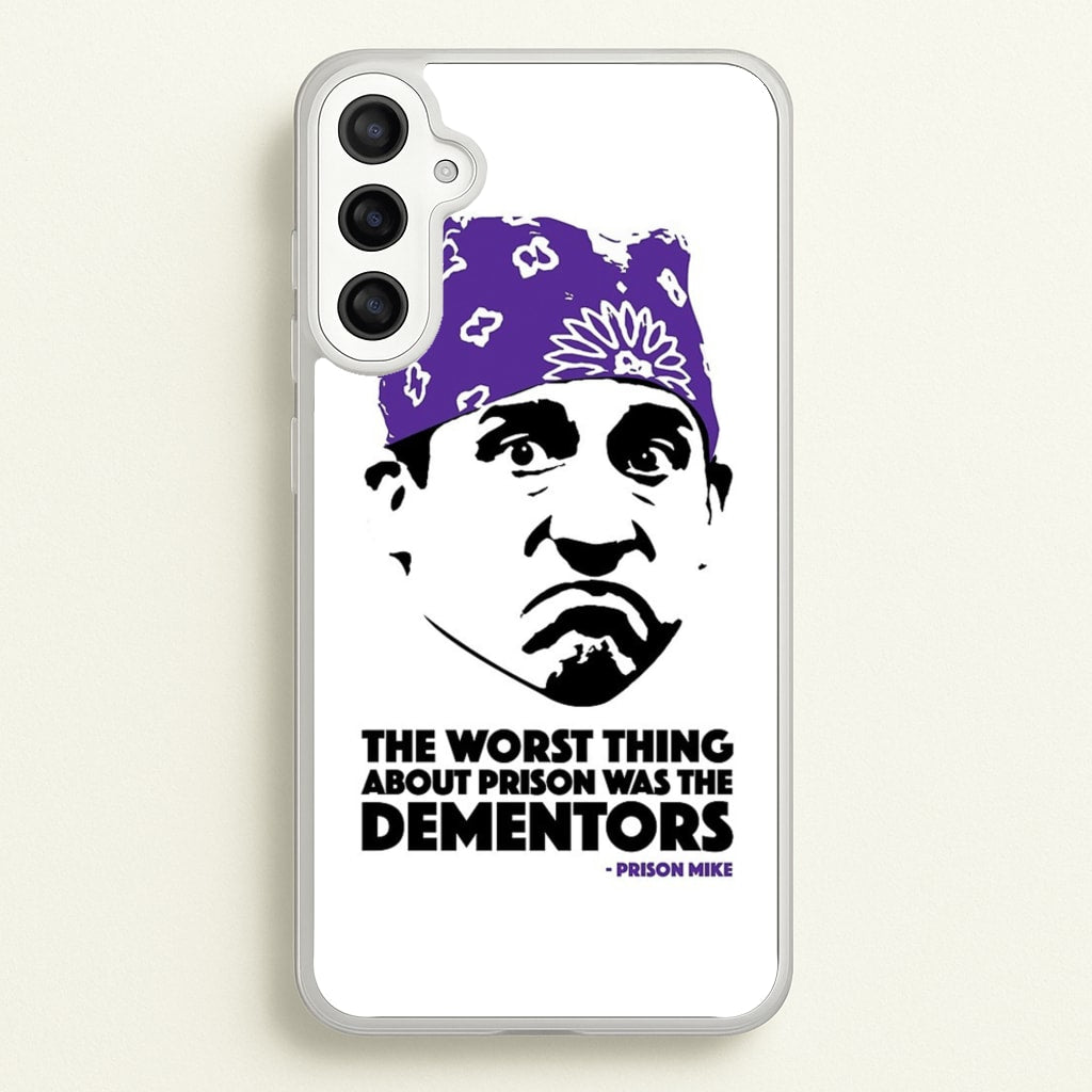 Prison Mike vs The Dementors - The Office Phone Case for Galaxy A34