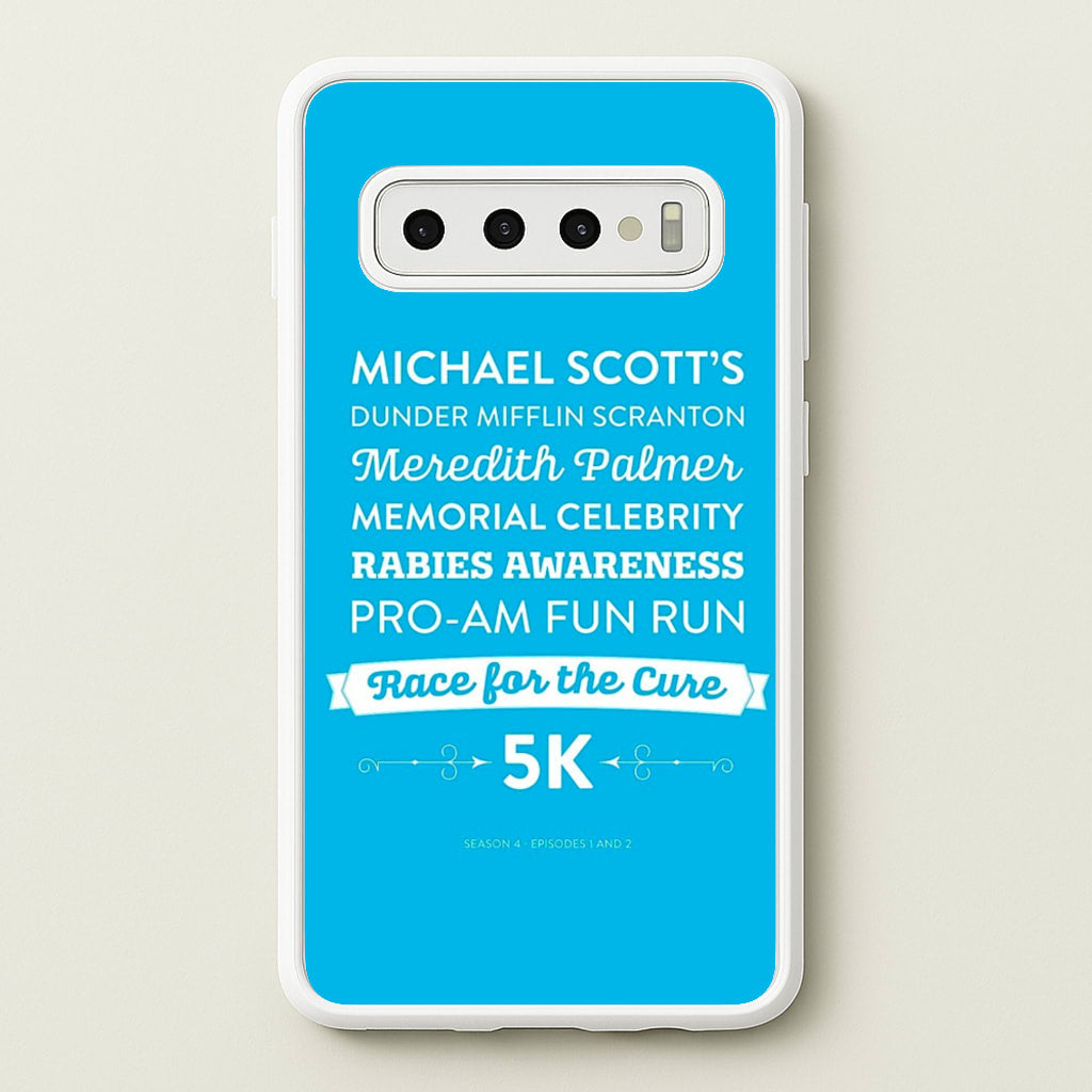 Rabies Awareness Fun Run - The Office Phone Case for Galaxy S10 Plus