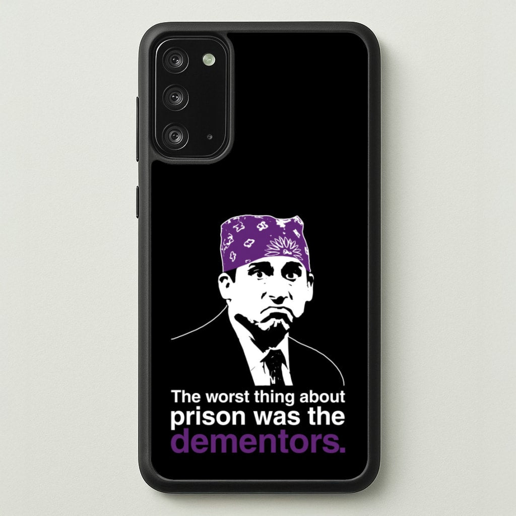 The Worst Thing About Prison Was The Dementors - The Office Phone Case for Galaxy Note 20