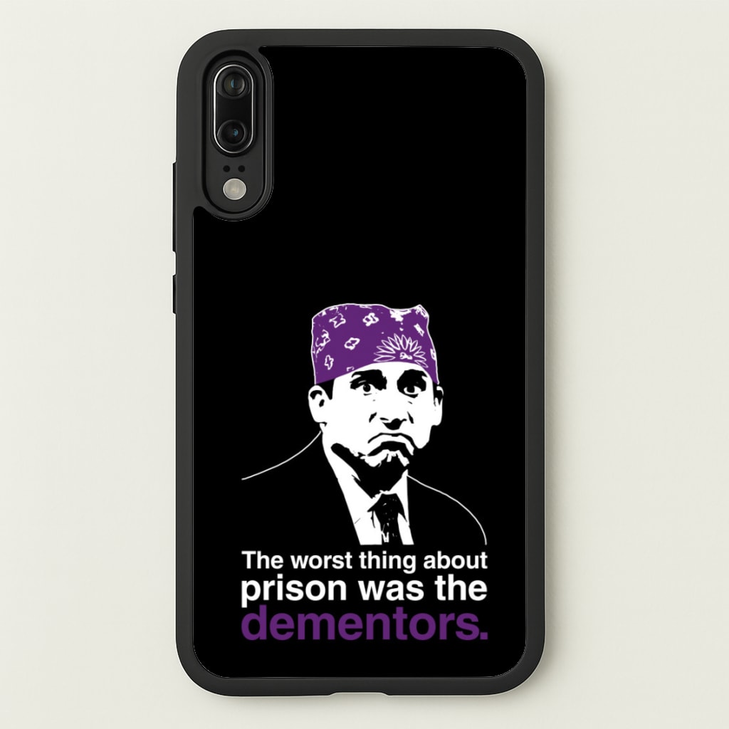 The Worst Thing About Prison Was The Dementors - The Office Phone Case for Huawei P20