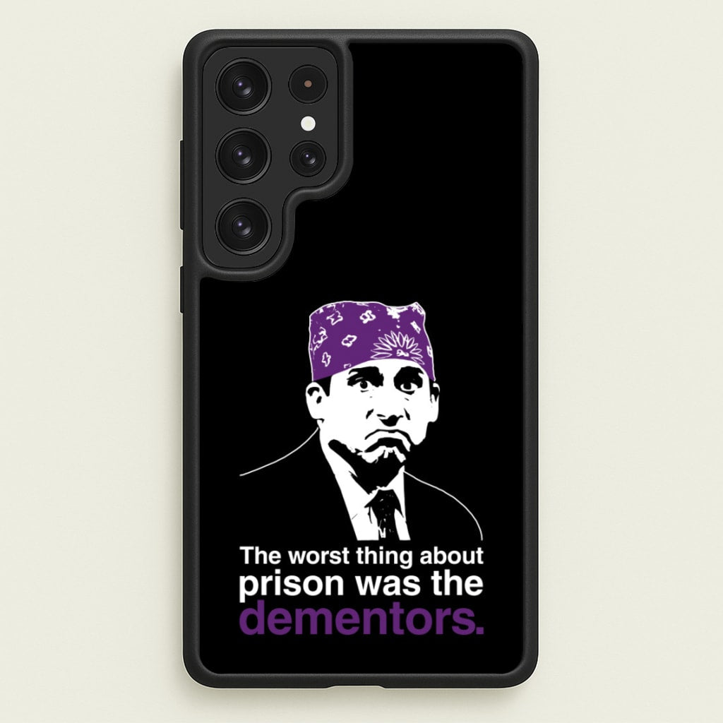 The Worst Thing About Prison Was The Dementors - The Office Phone Case for Galaxy S22 Ultra