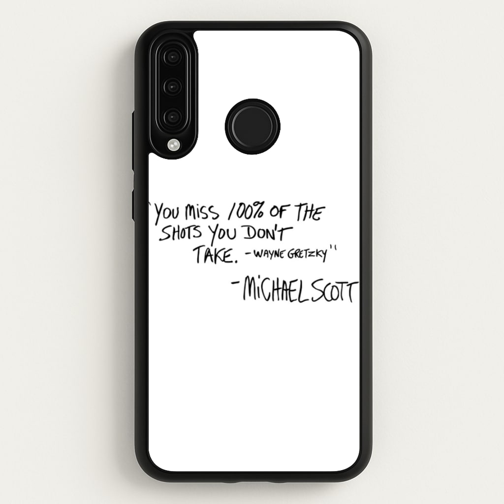Michael Scott Quote - The Office Phone Case for Huawei P30 Lite