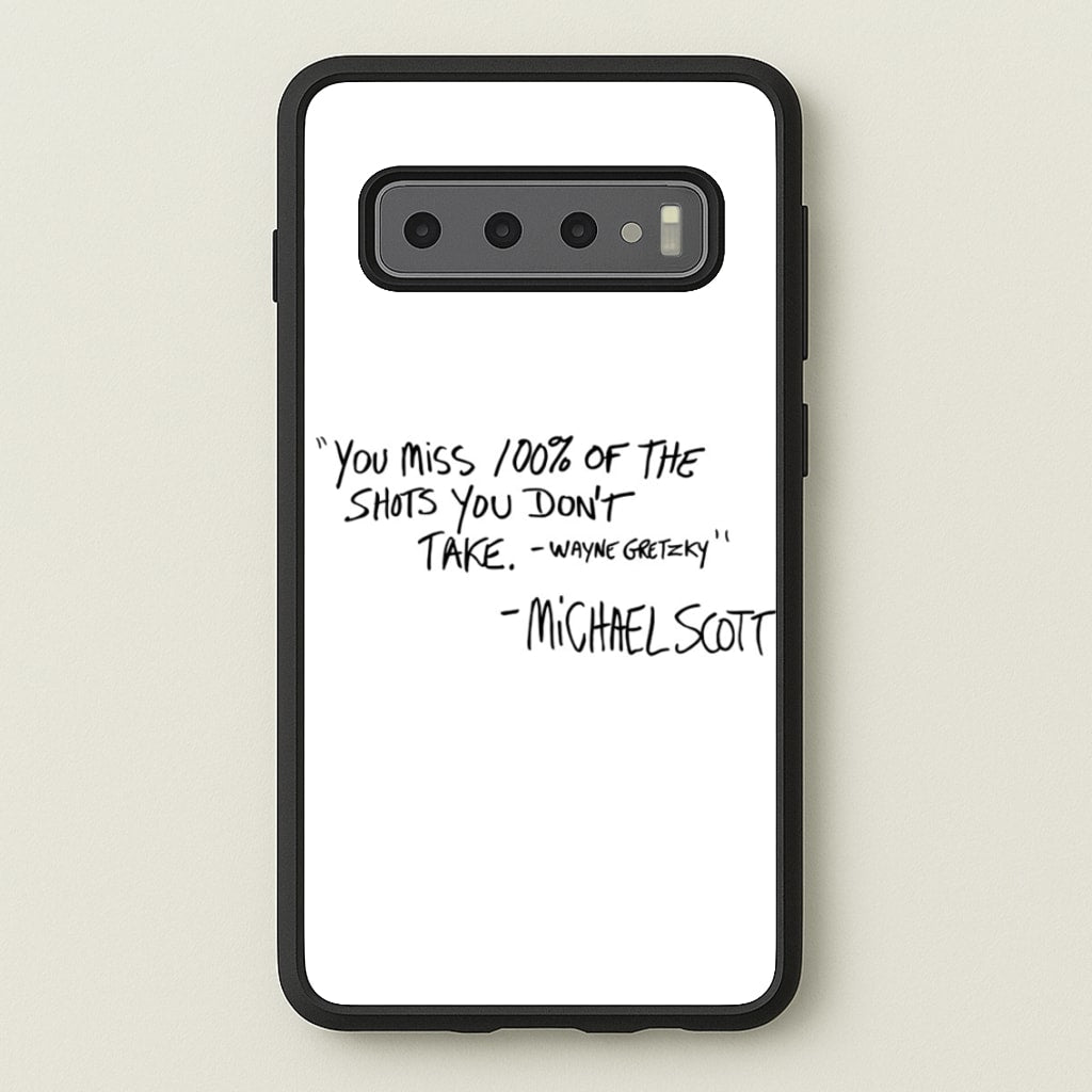 Michael Scott Quote - The Office Phone Case for Galaxy S10