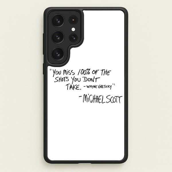 Michael Scott Quote - The Office Phone Case for Galaxy S22 Ultra