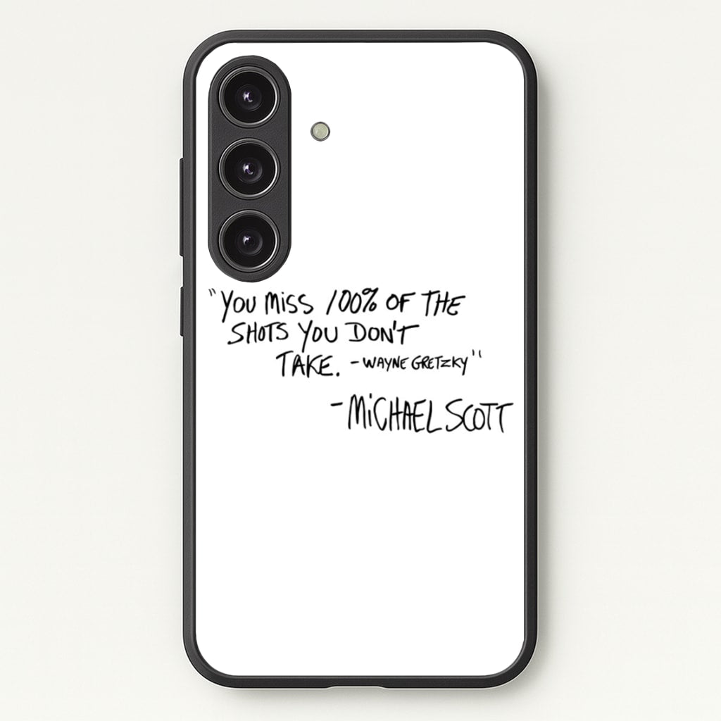 Michael Scott Quote - The Office Phone Case for Galaxy S24FE
