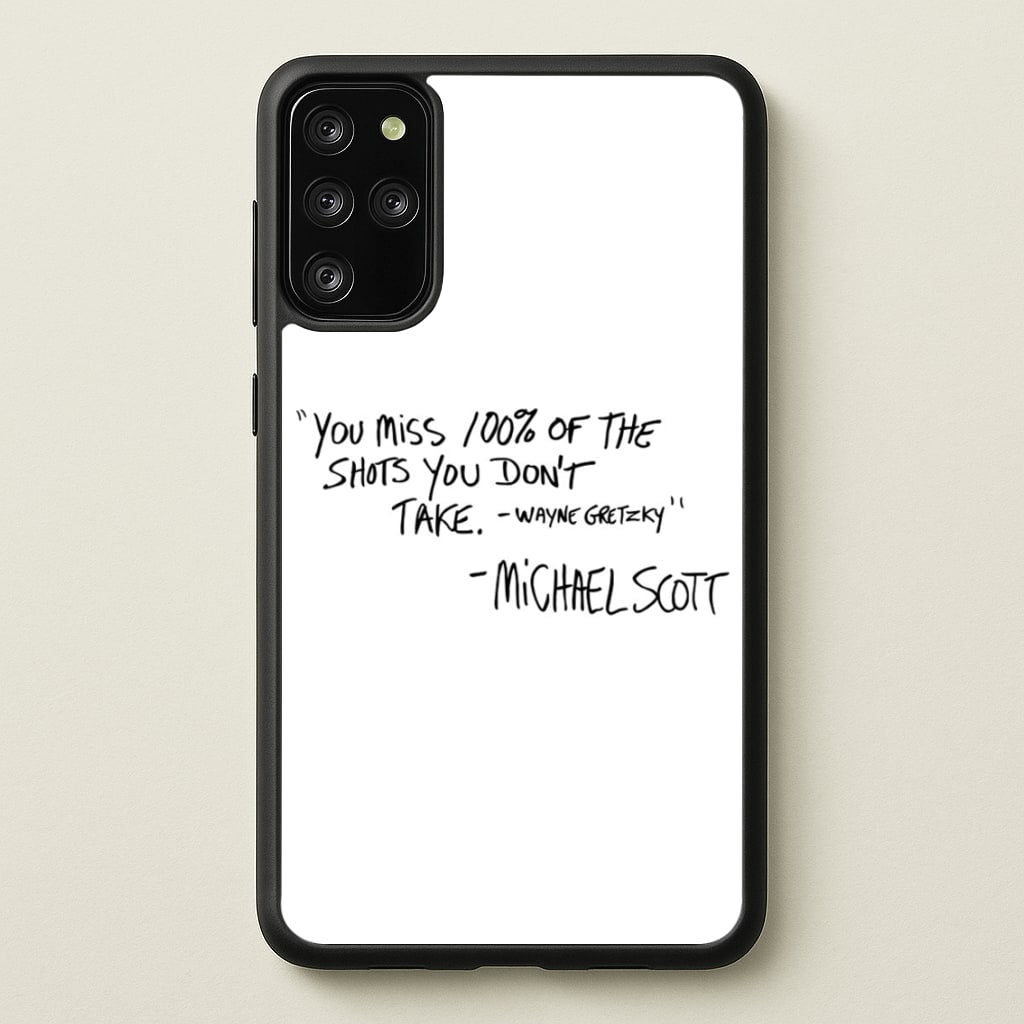 Michael Scott Quote - The Office Phone Case for Galaxy S20 Plus
