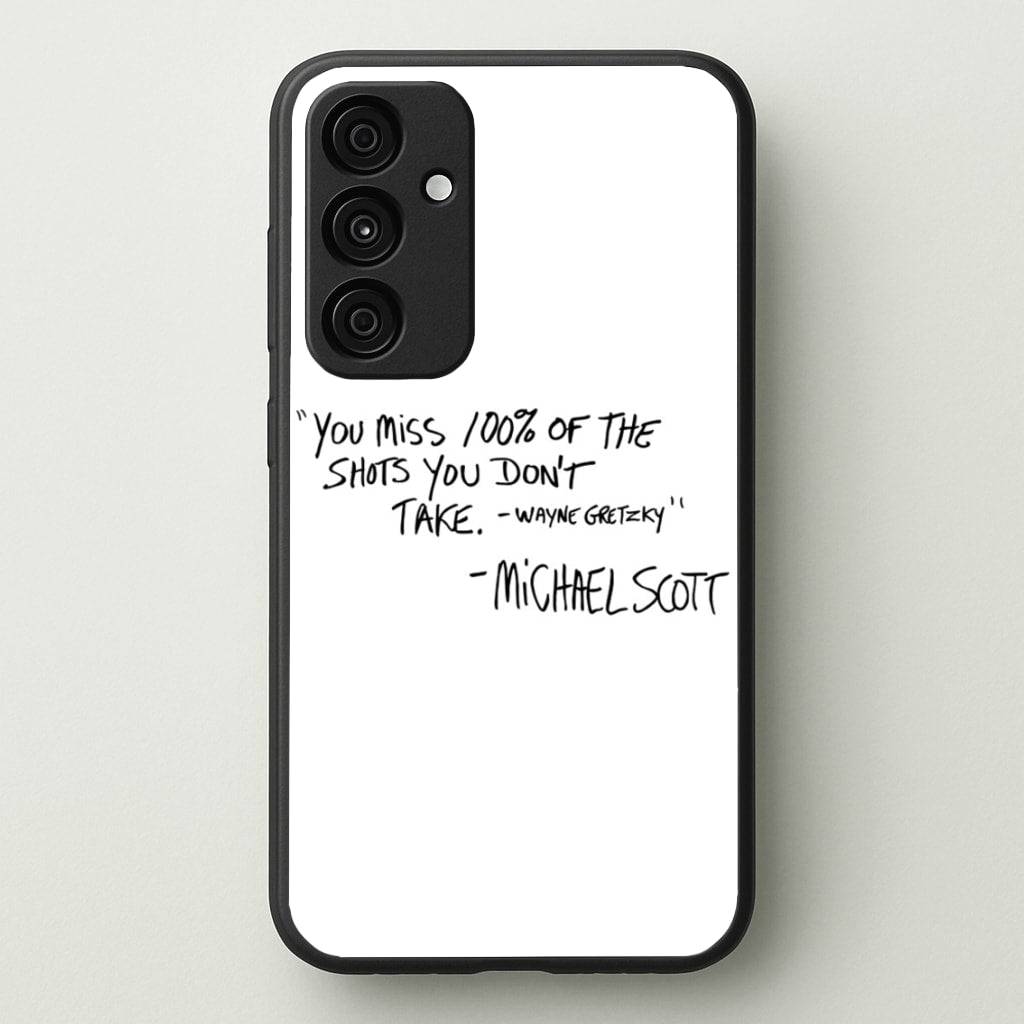 Michael Scott Quote - The Office Phone Case for Galaxy A15