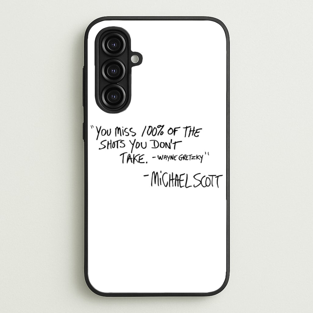 Michael Scott Quote - The Office Phone Case for Galaxy A16
