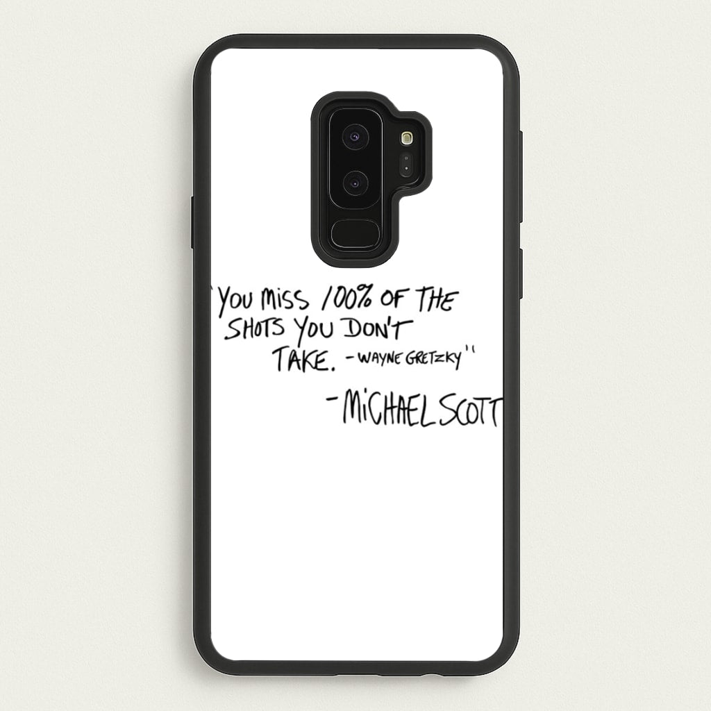 Michael Scott Quote - The Office Phone Case for Galaxy S9 Plus