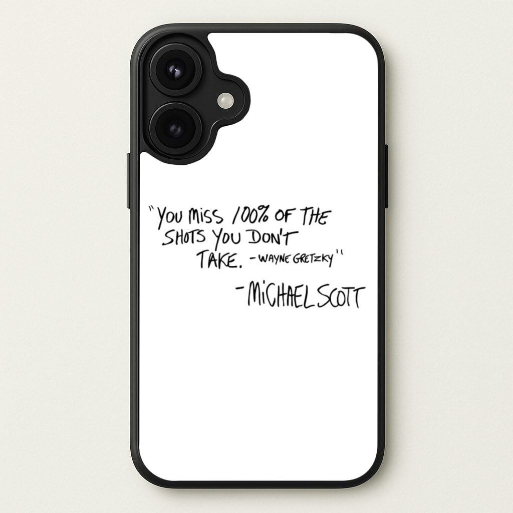 Michael Scott Quote Phone Case for iPhone 17