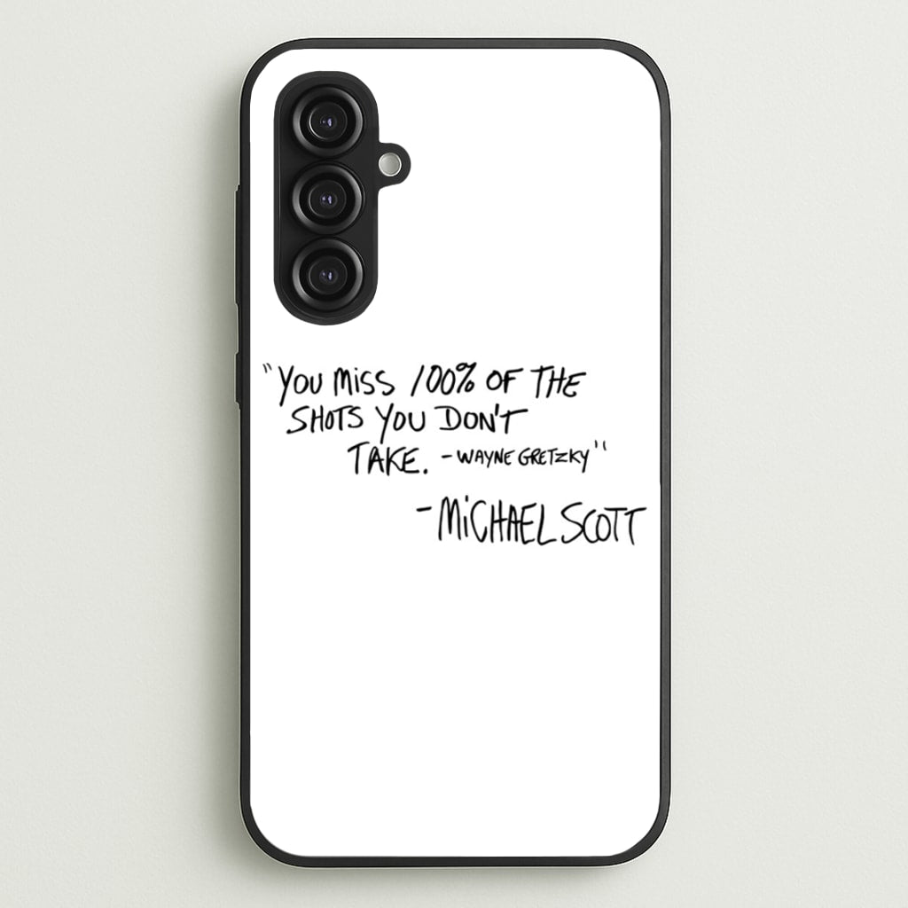 Michael Scott Quote - The Office Phone Case for Galaxy S23FE