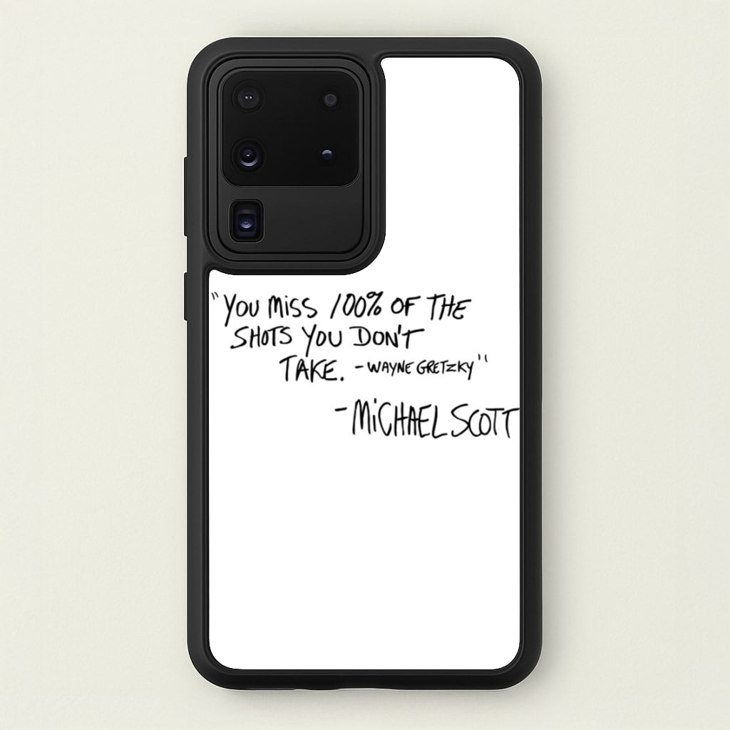 Michael Scott Quote - The Office Phone Case for Galaxy S20 Ultra