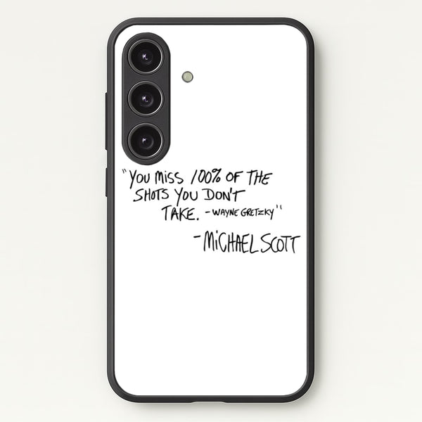 Michael Scott Quote - The Office Phone Case for Galaxy S25 Plus
