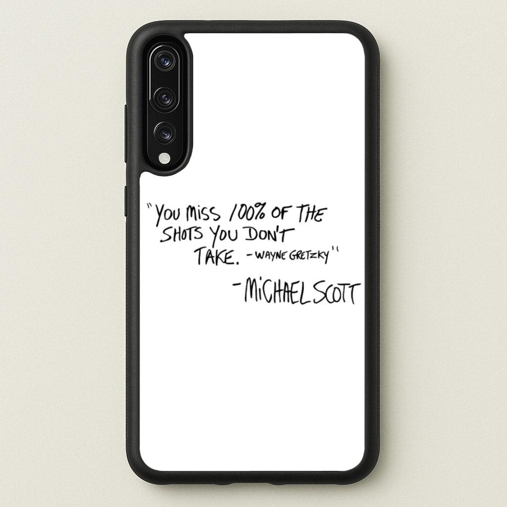 Michael Scott Quote - The Office Phone Case for Huawei P20 Pro
