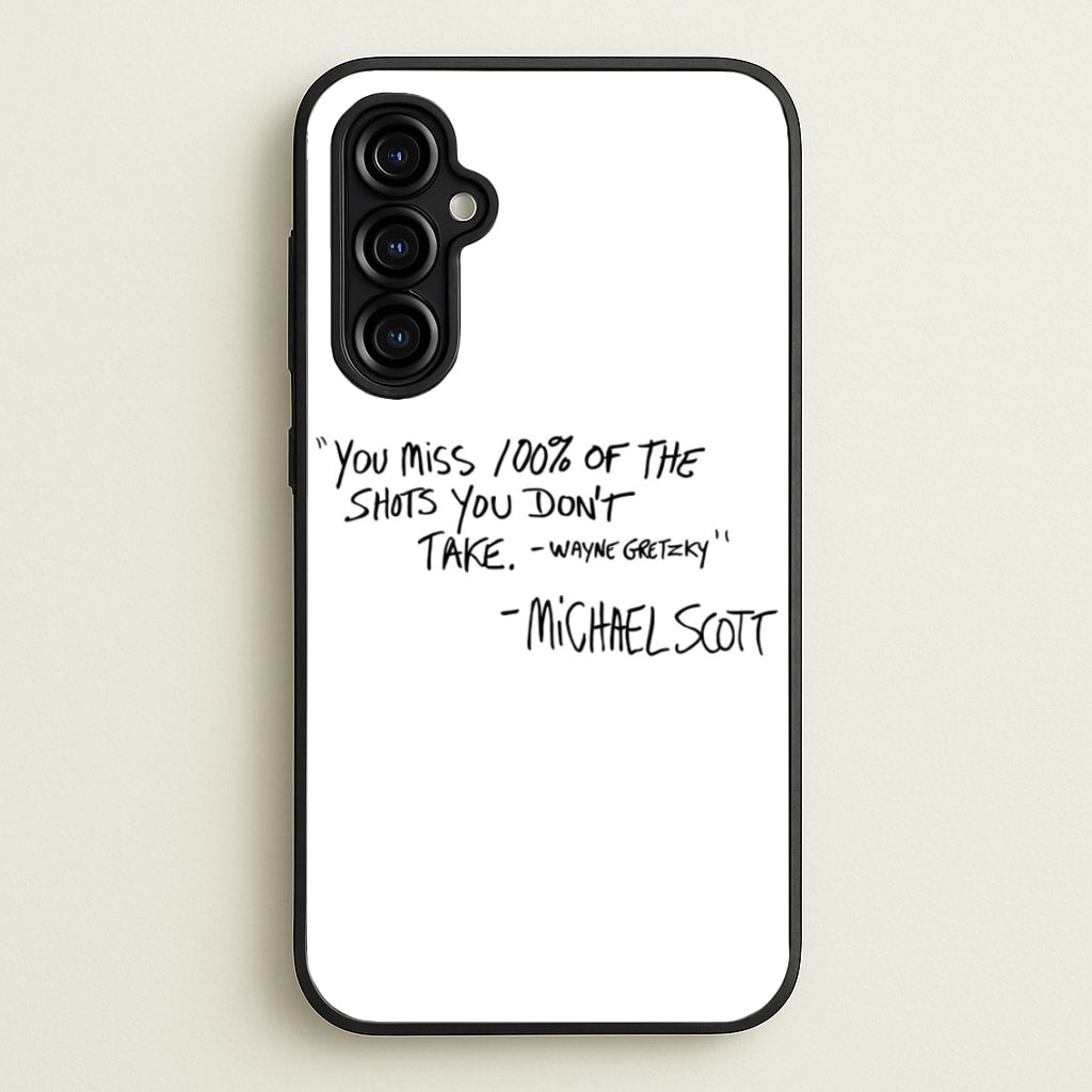 Michael Scott Quote - The Office Phone Case for Galaxy A54