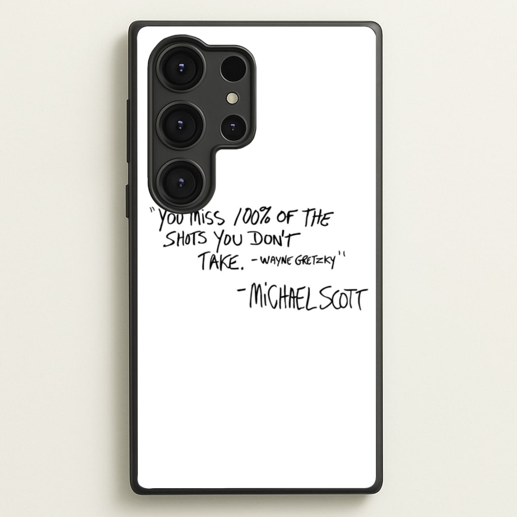 Michael Scott Quote - The Office Phone Case for Galaxy S25 Ultra