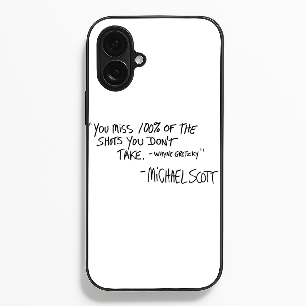 Michael Scott Quote - The Office Phone Case for iPhone 16 Plus