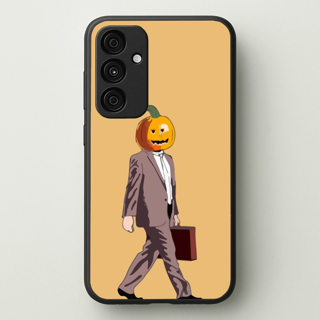 Dwight Pumpkin Head - The Office Phone Case for Galaxy A55