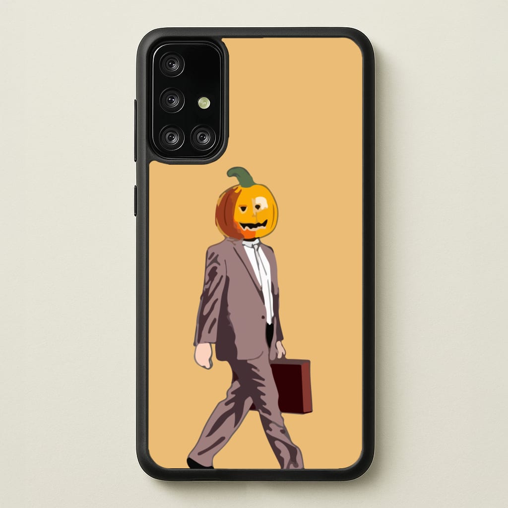 Dwight Pumpkin Head - The Office Phone Case for Galaxy A71