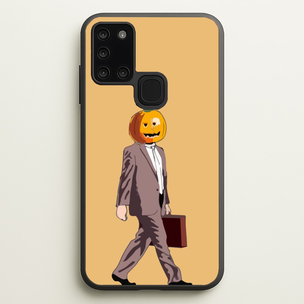 Dwight Pumpkin Head - The Office Phone Case for Galaxy A21s
