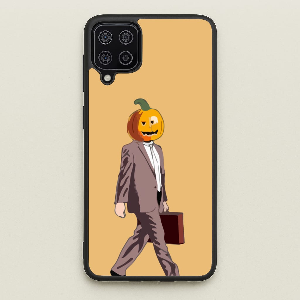 Dwight Pumpkin Head - The Office Phone Case for Galaxy A12
