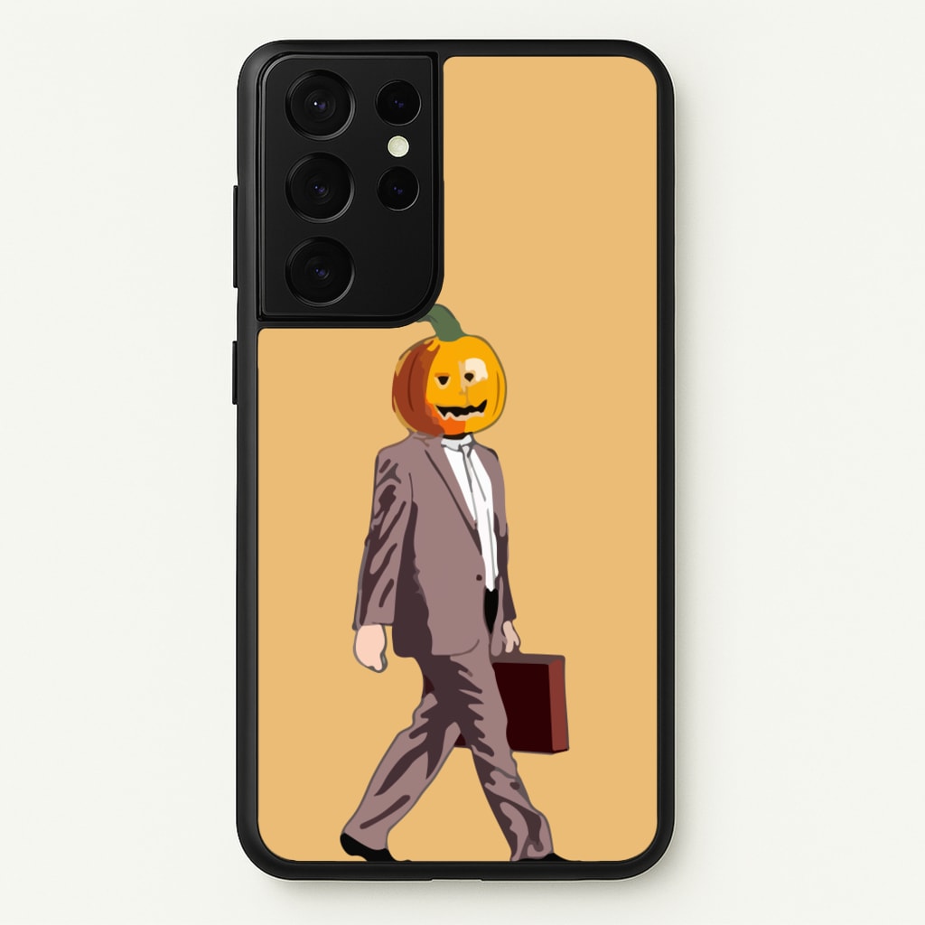 Dwight Pumpkin Head - The Office Phone Case for Galaxy S21 Ultra