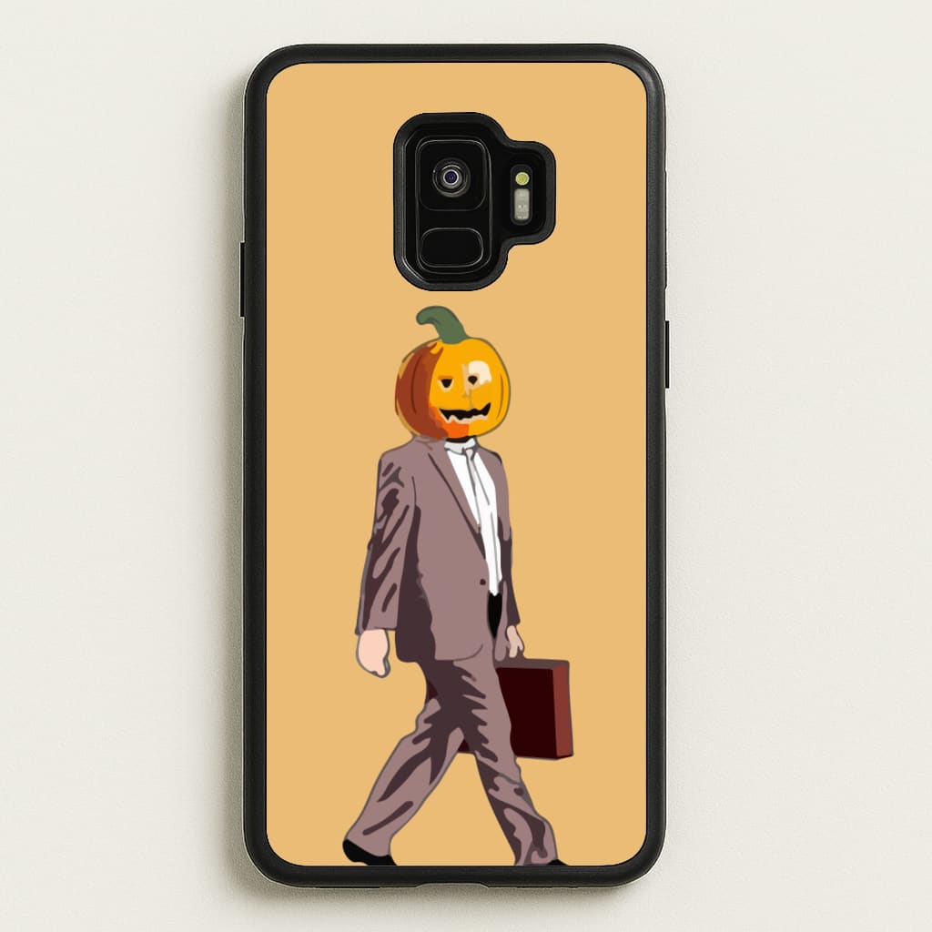 Dwight Pumpkin Head - The Office Phone Case for Galaxy S9