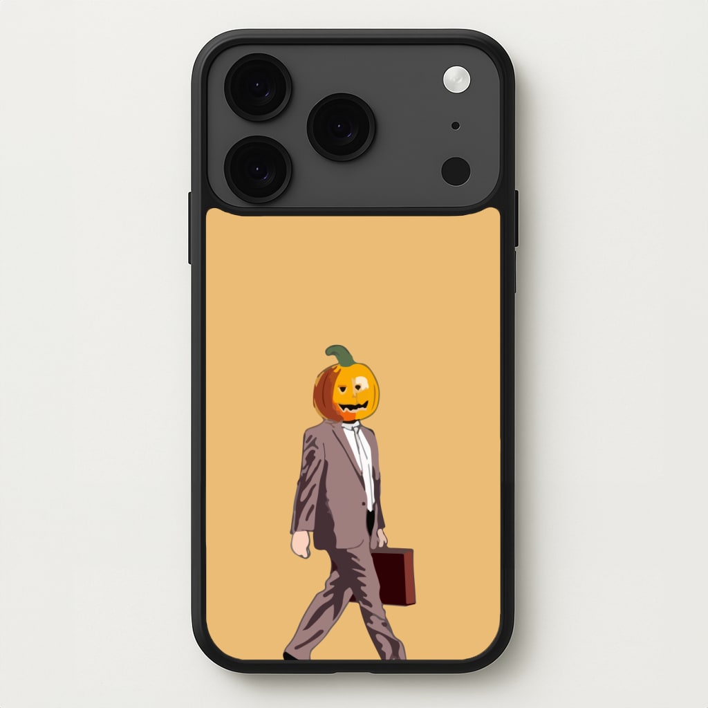 Dwight Pumpkin Head Phone Case for iPhone 17 Pro