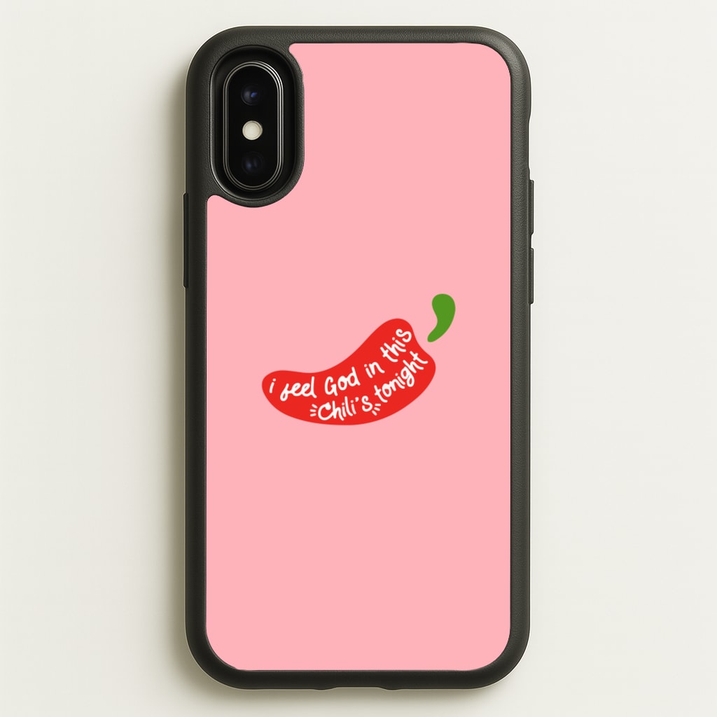 I Feel God In This Chilli's Tonight - The Office Phone Case for iPhone X / XS