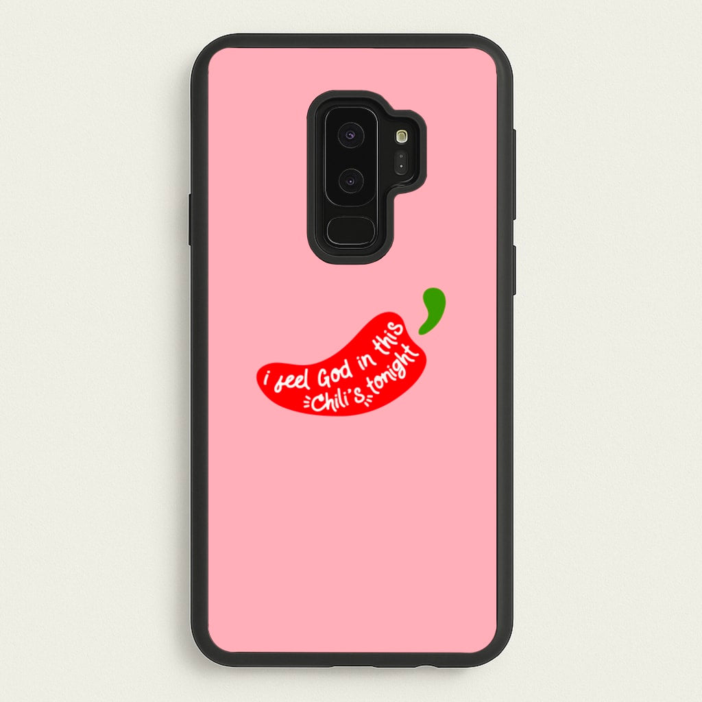 I Feel God In This Chilli's Tonight - The Office Phone Case for Galaxy S9 Plus