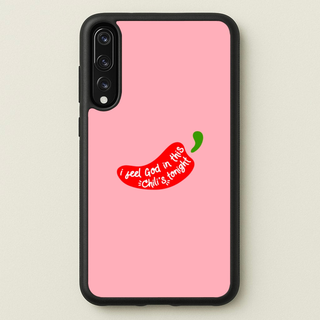 I Feel God In This Chilli's Tonight - The Office Phone Case for Huawei P20 Pro