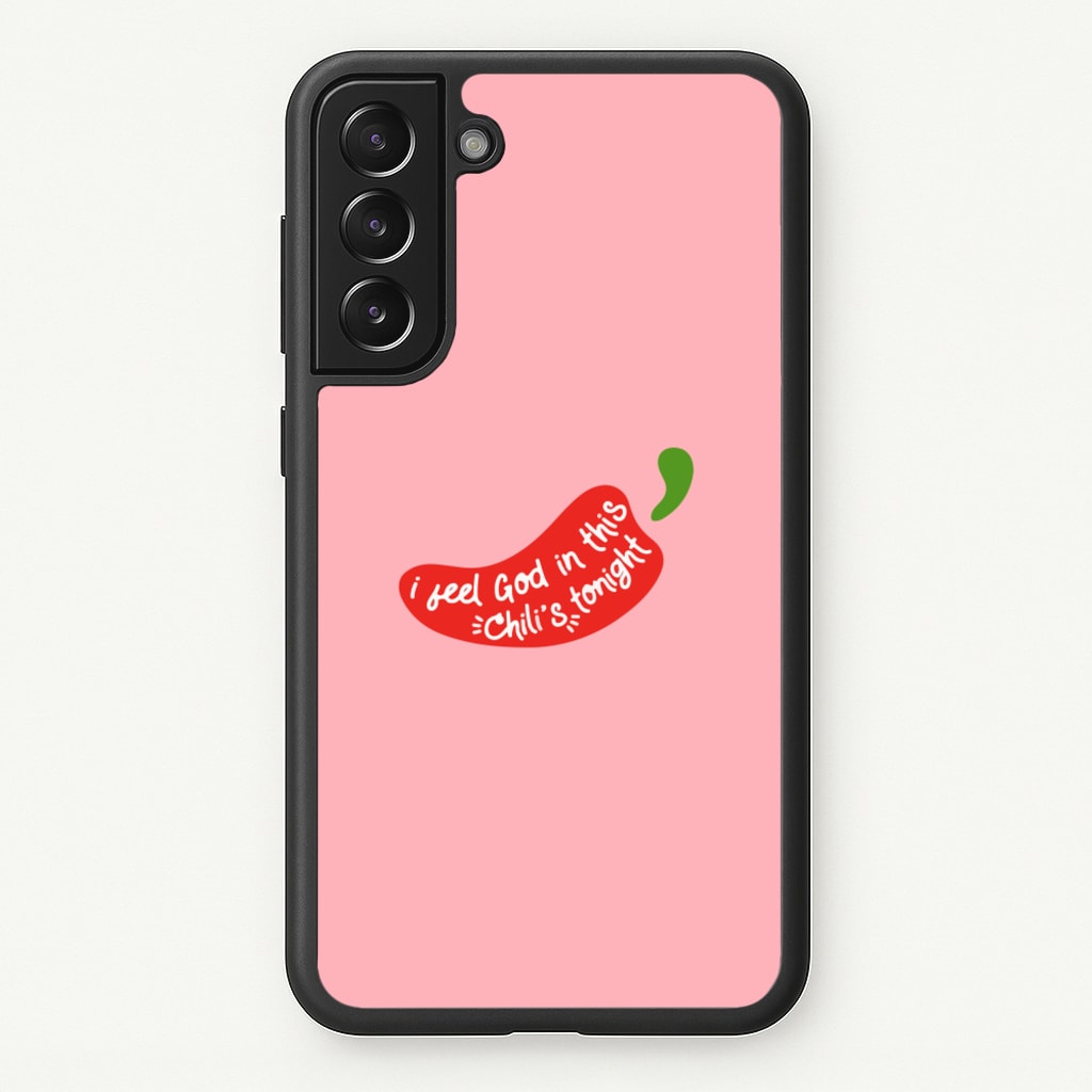 I Feel God In This Chilli's Tonight - The Office Phone Case for Galaxy S21 Plus