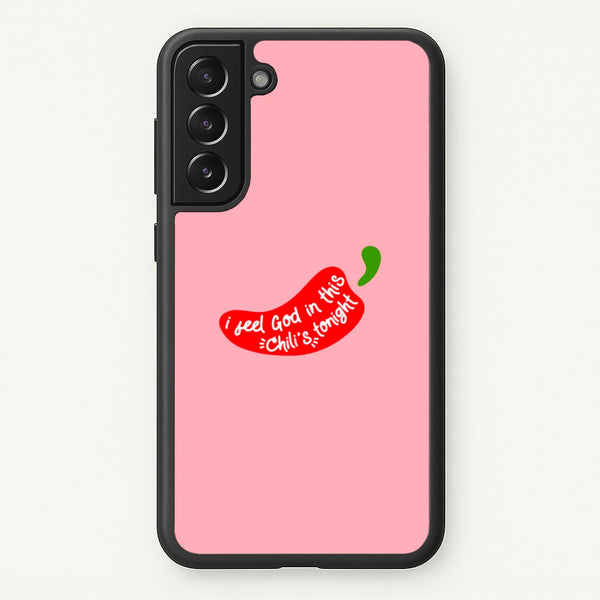 I Feel God In This Chilli's Tonight - The Office Phone Case for Galaxy S21 Plus