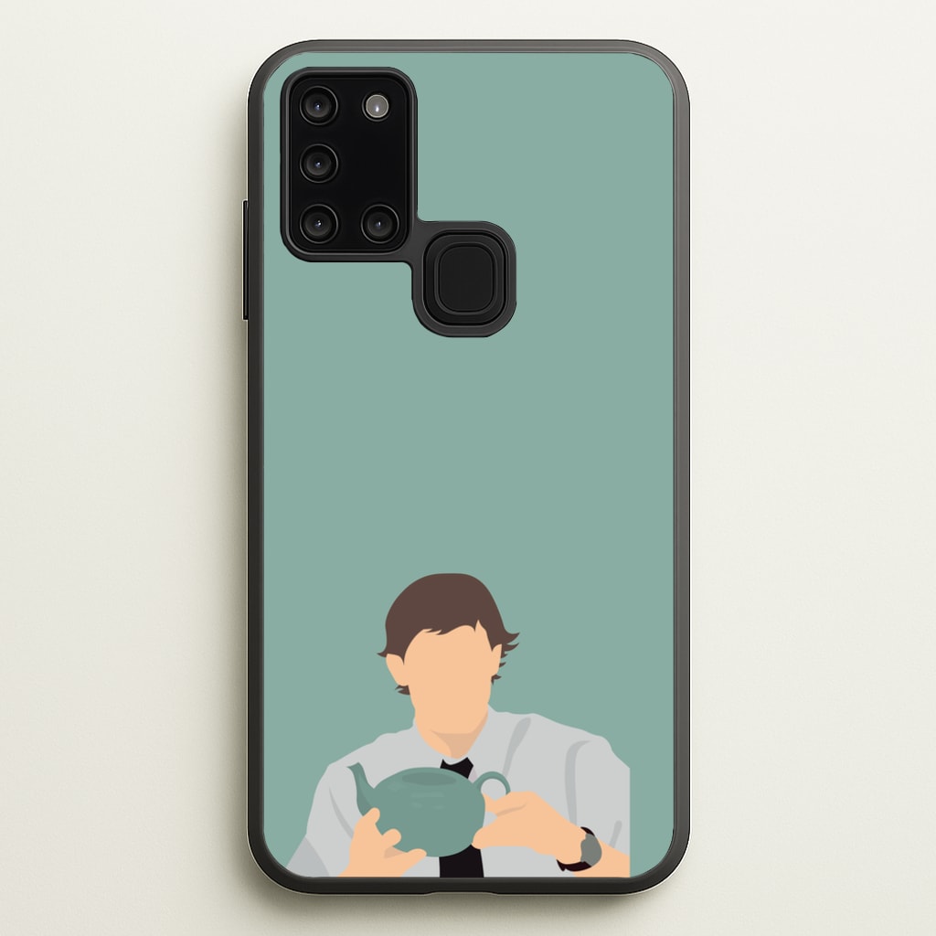 Jim's Tea Pot For Pam - The Office Phone Case for Galaxy A21s