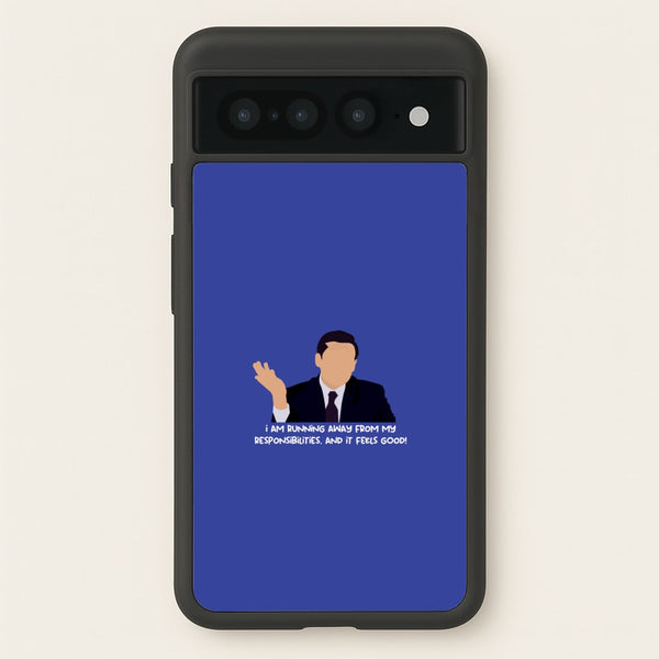 I Am Running Away From My Responsibilities - The Office Phone Case for Google Pixel 7 Pro