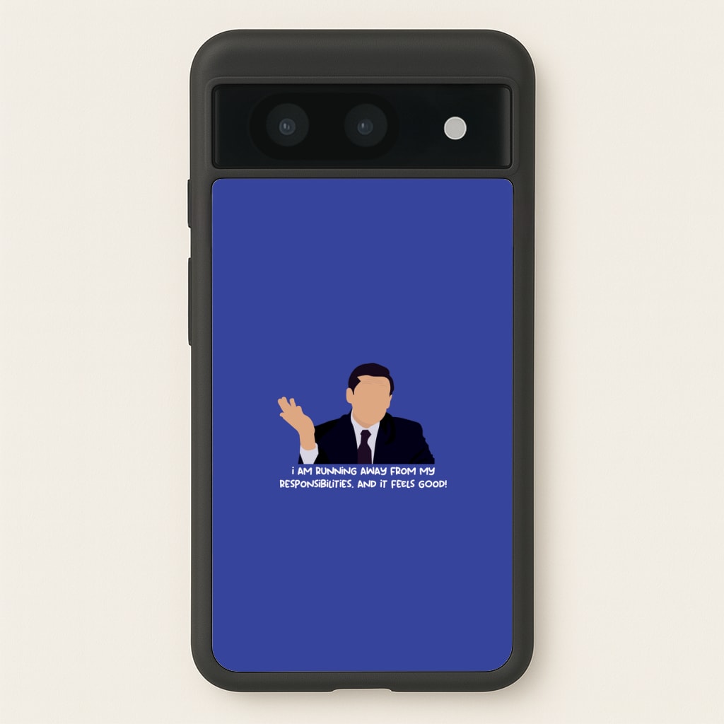 I Am Running Away From My Responsibilities - The Office Phone Case for Google Pixel 8a