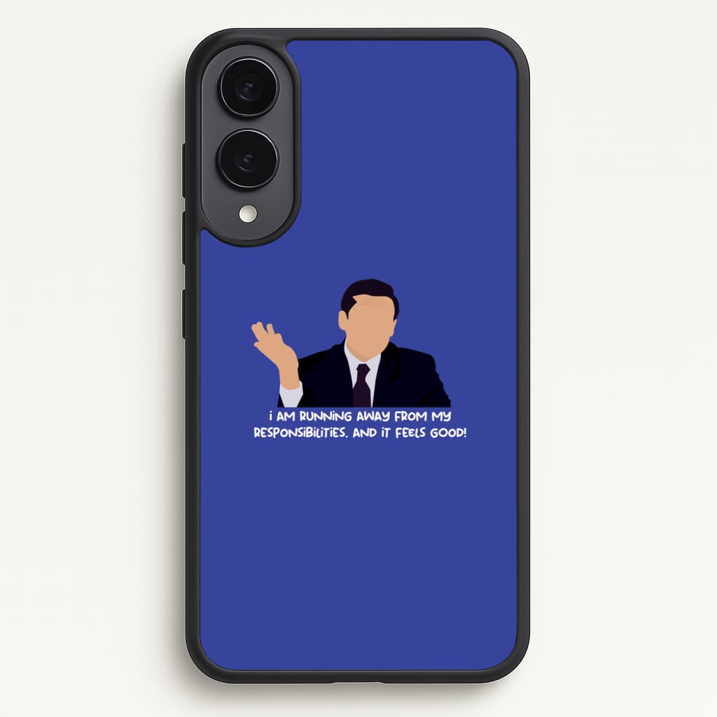I Am Running Away From My Responsibilities - The Office Phone Case for Galaxy S25 Edge