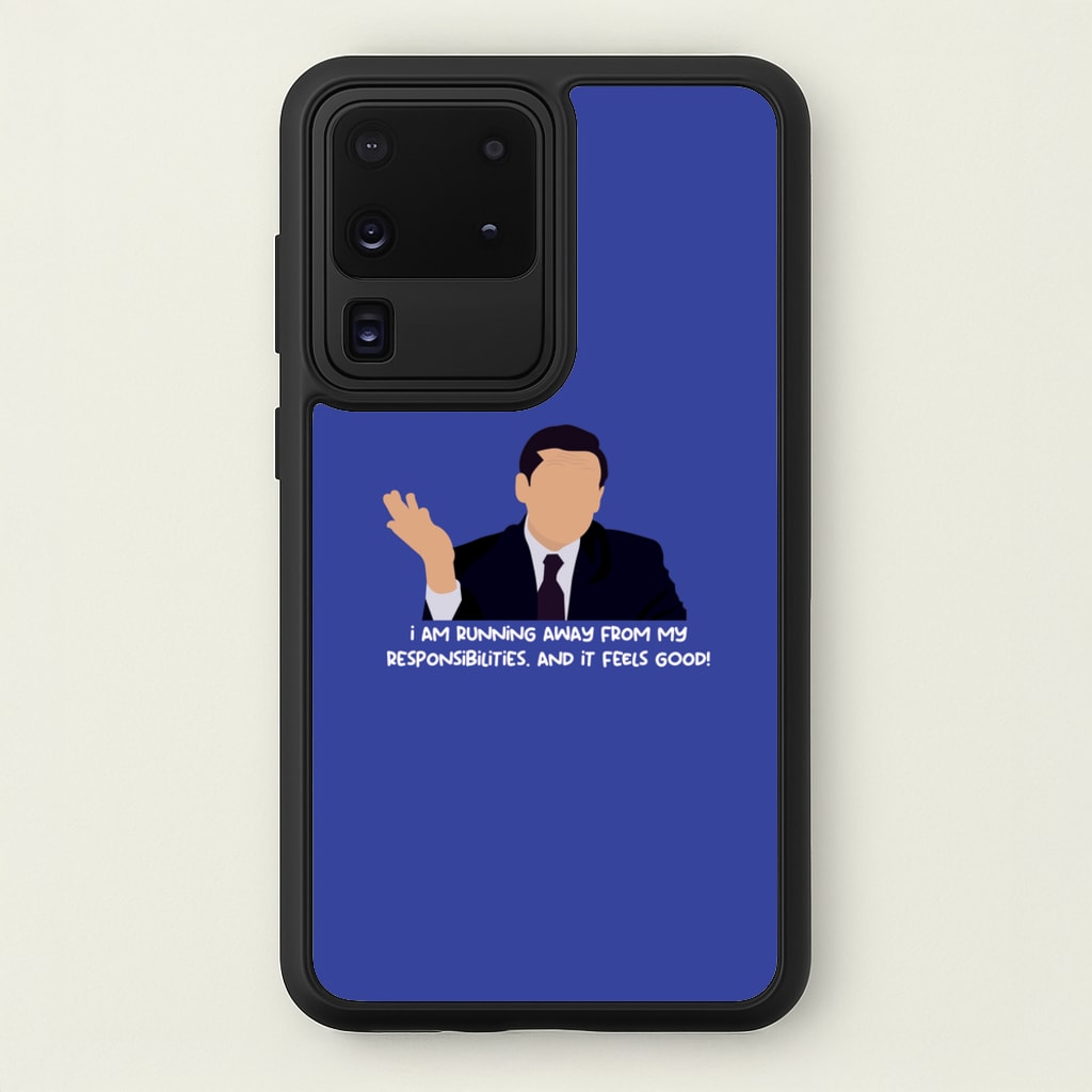 I Am Running Away From My Responsibilities - The Office Phone Case for Galaxy S20 Ultra
