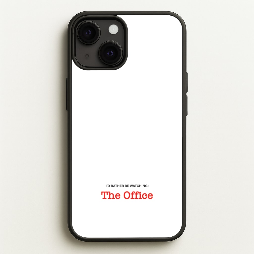 I'd Rather Be Watching The Office - The Office Phone Case for iPhone 13