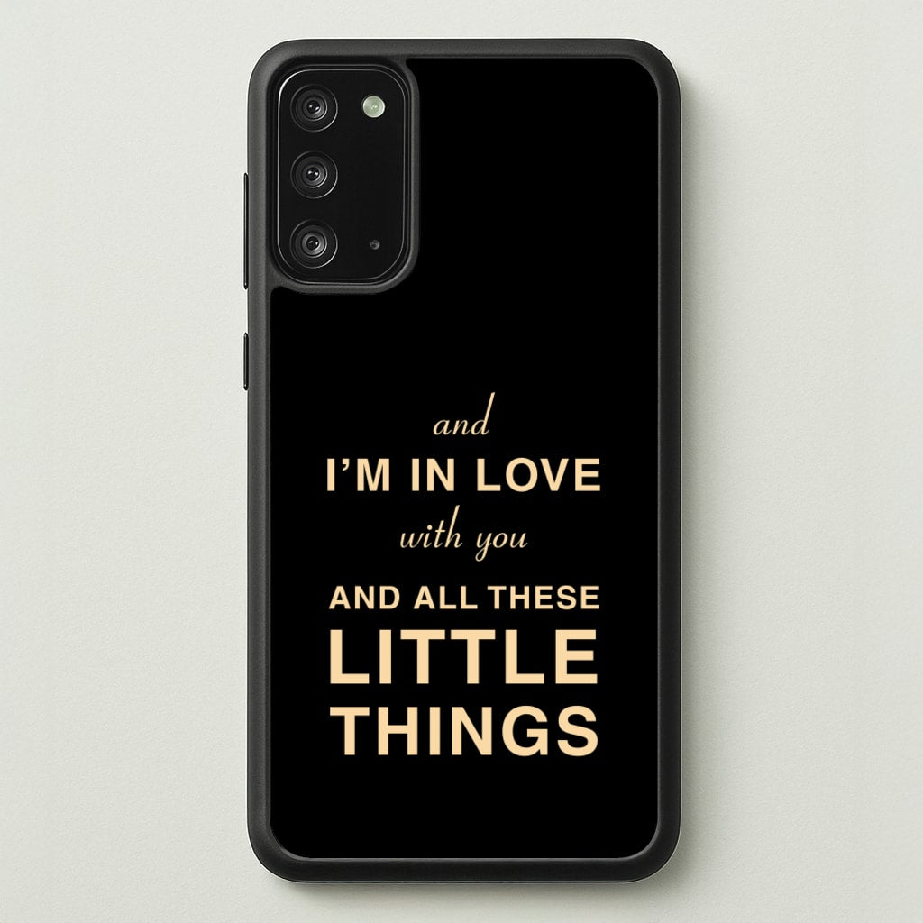 Little Things - One Direction Phone Case for Galaxy Note 20