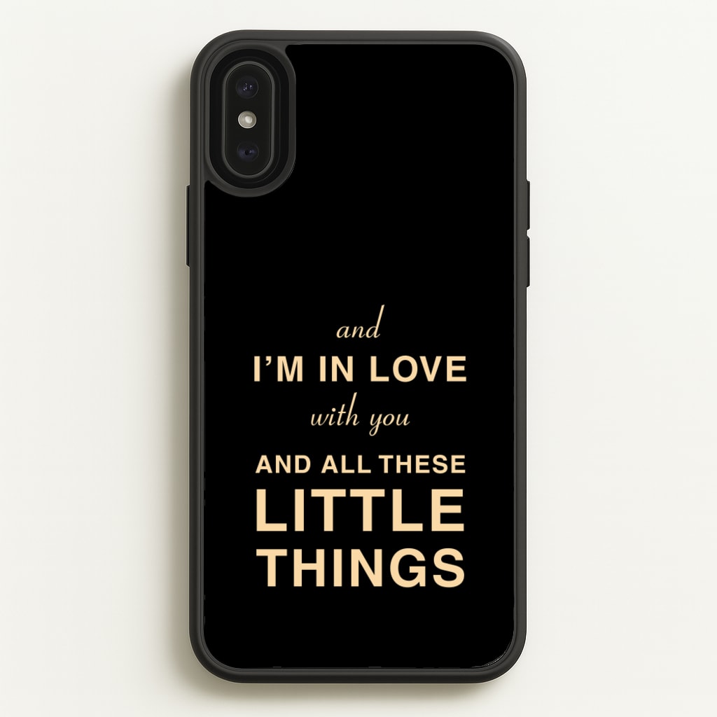 Little Things - One Direction Phone Case for iPhone XS Max