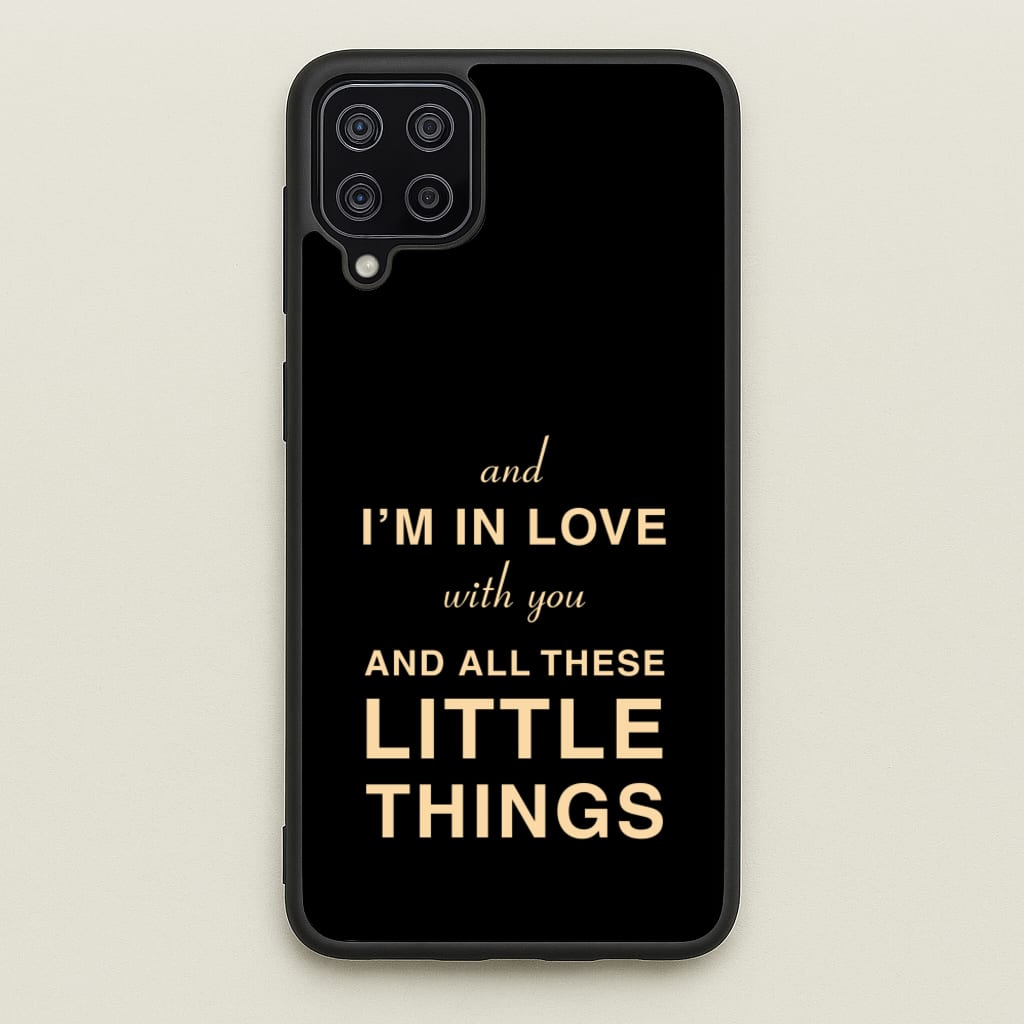Little Things - One Direction Phone Case for Galaxy A12