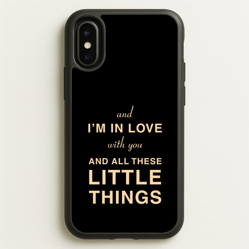 Little Things - One Direction Phone Case for iPhone X / XS