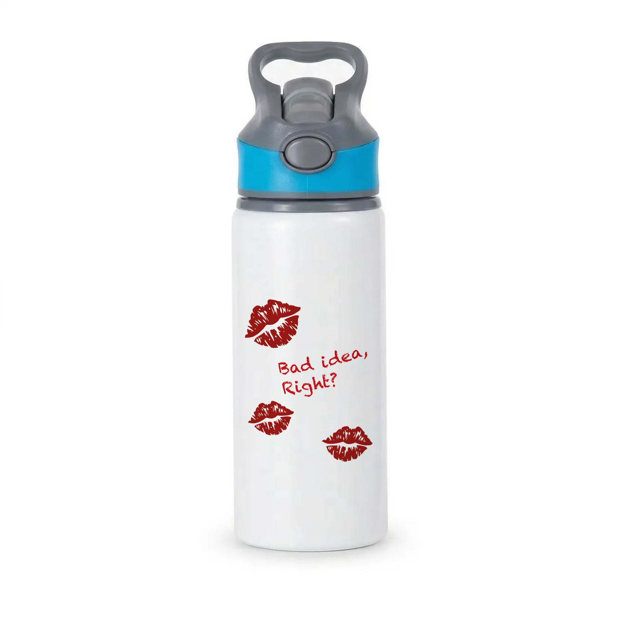 Bad Idea, Right? - Olivia Active Water Bottle - Blue